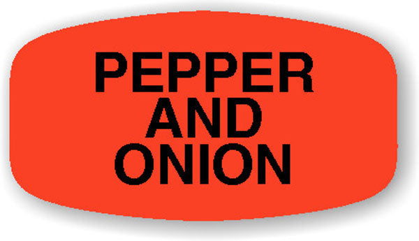 Pepper and Onion   Label | Roll of 1,000