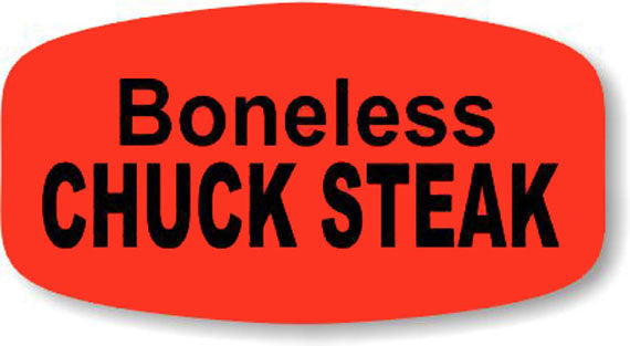 Boneless Chuck Steak  Label | Roll of 1,000