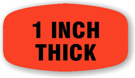 1 inch thick  Label | Roll of 1,000