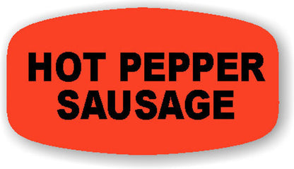 Hot Pepper Sausage Label | Roll of 1,000