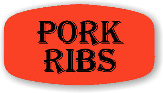 Pork Ribs Label | Roll of 1,000 — PrintSaveRepeat.com