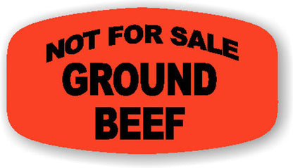 Not For Sale Ground Beef  Label | Roll of 1,000