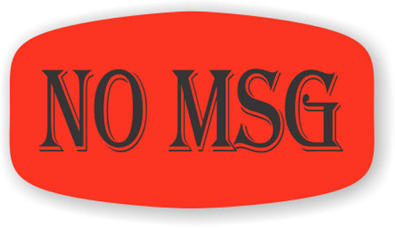 No MSG   Label | Roll of 1,000