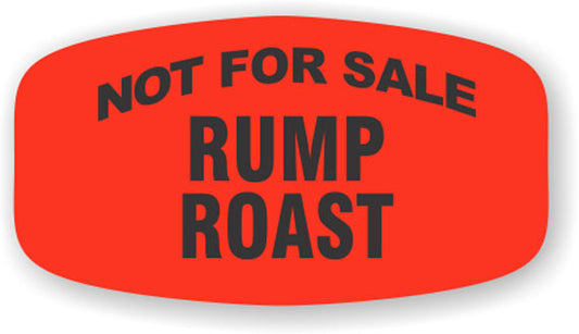 Not for Sale Rump Roast Label | Roll of 1,000