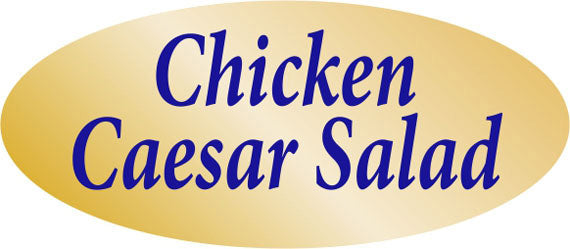 Chicken Caesar Salad Label | Roll of 500