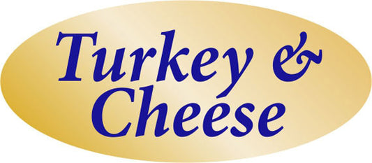 Turkey & Cheese Label | Roll of 500
