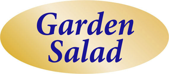 Garden Salad Label | Roll of 500