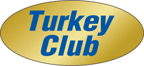Turkey Club Label | Roll of 500