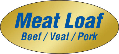 Meat Loaf - Beef/Veal/Pork Label | Roll of 500
