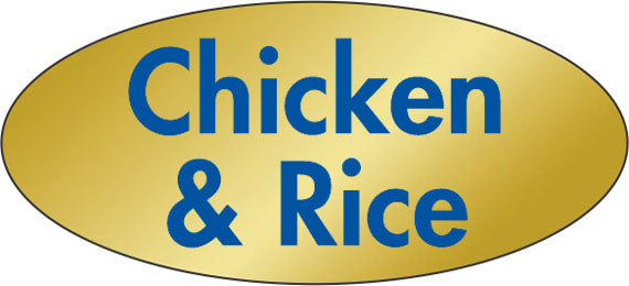 Chicken & Rice Label | Roll of 500