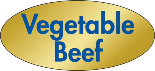 Vegetable Beef Label | Roll of 500