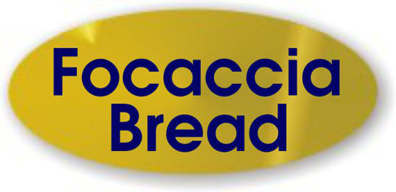 Focaccia Bread Label | Roll of 500