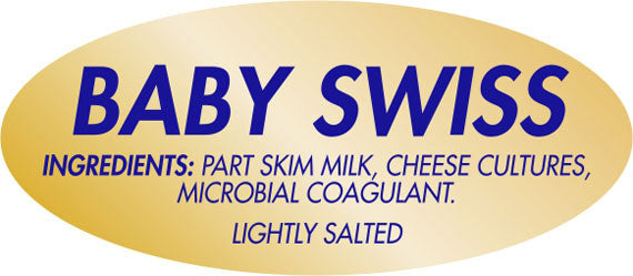Baby Swiss Label | Roll of 500