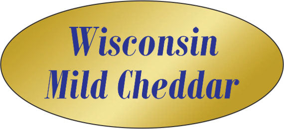 Wisconsin Mild Cheddar Label | Roll of 500