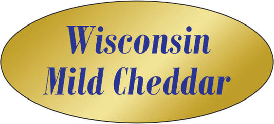 Wisconsin Mild Cheddar Label | Roll of 500