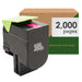 Print.Save.Repeat. Lexmark 801SM Magenta Remanufactured Toner Cartridge for CX310, CX410, CX510 [2,000 Pages]
