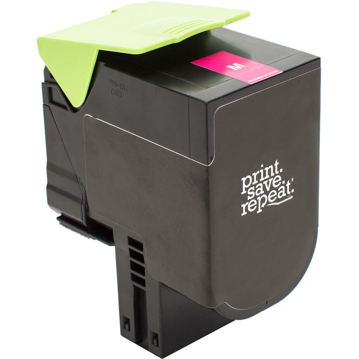Print.Save.Repeat. Lexmark 701HM Magenta High Yield Remanufactured Toner Cartridge (70C1HM0) for CS310, CS410, CS510 [3,000 Pages]