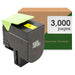 Print.Save.Repeat. Lexmark 800HYG Yellow High Yield Remanufactured Toner Cartridge for CX410, CX510 [3,000 Pages]