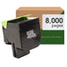 Print.Save.Repeat. Lexmark 801XK Black Extra High Yield Remanufactured Toner Cartridge for CX510 [8,000 Pages]